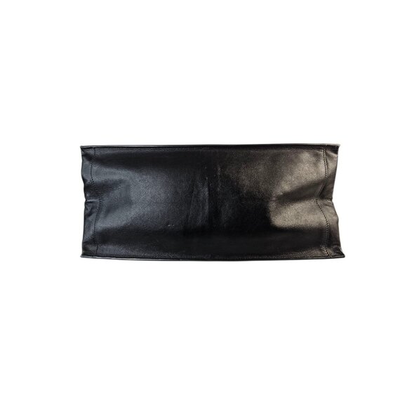 Saint Laurent Noé Rive Gauche Large Tote Bag Black Calfskin Leather YSL Shopper - Picture 6 of 13